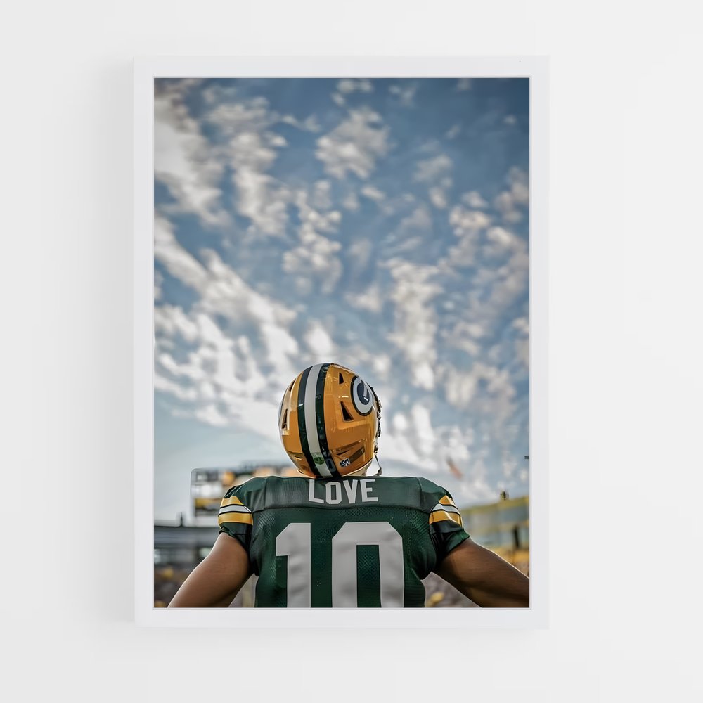 Poster Green Bay American Esprit vibrant (vue 3)
